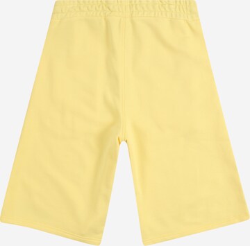 Regular Pantalon BOSS Kidswear en jaune