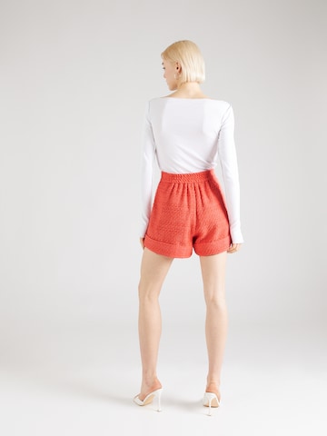 Suncoo Loose fit Pleat-Front Pants 'BRENDA' in Orange