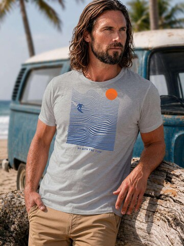 Neverless Shirt 'with the flow' in Grey