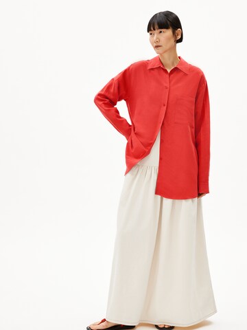 ARMEDANGELS Blouse 'Maalgaa Lino' in Orange