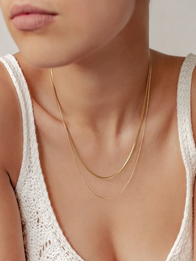 Hey Happiness Chaîne 'Duo Shine' en Onesize en or, Vue avec produit