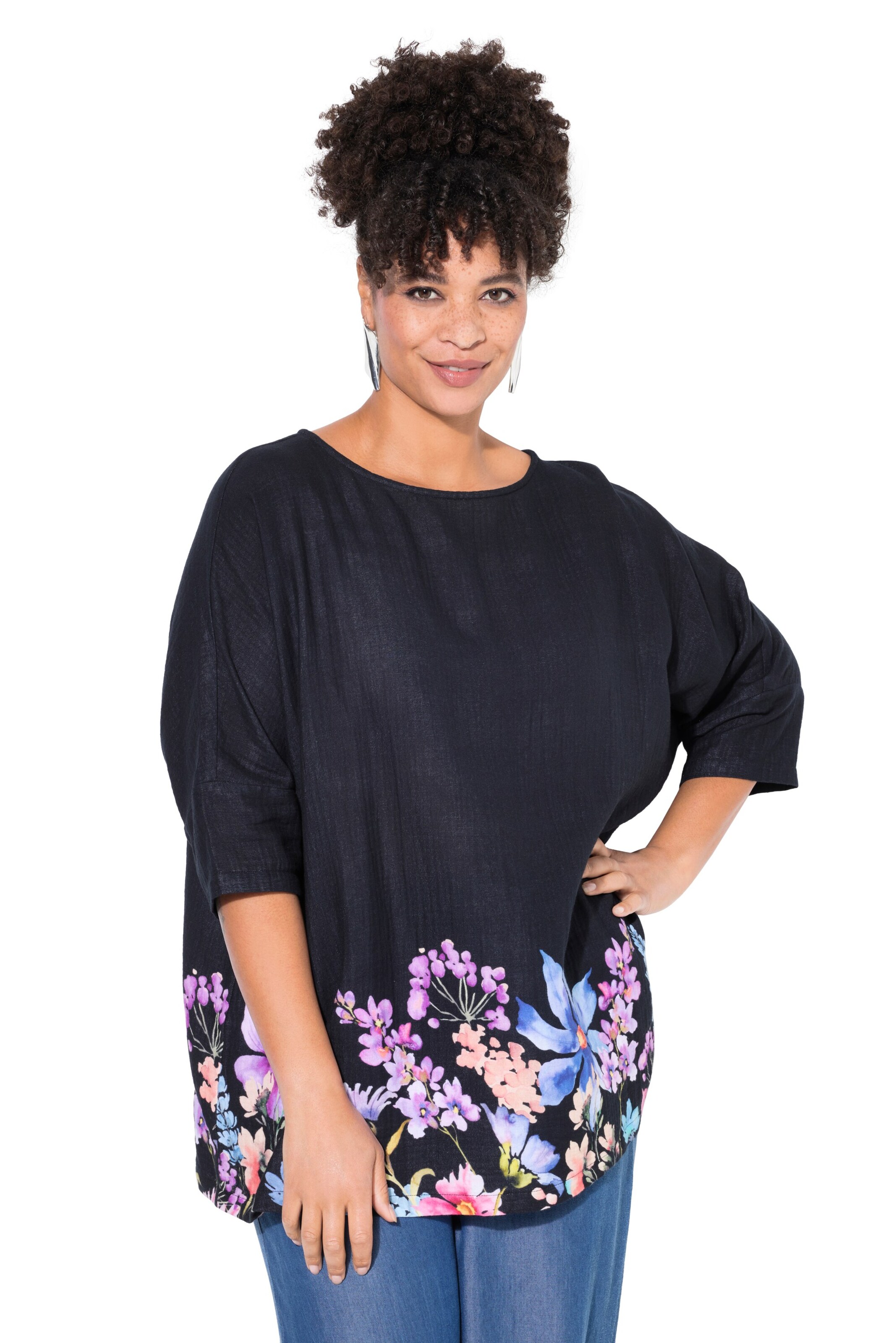 MIAMODA Bluse in Schwarz: Vorderseite