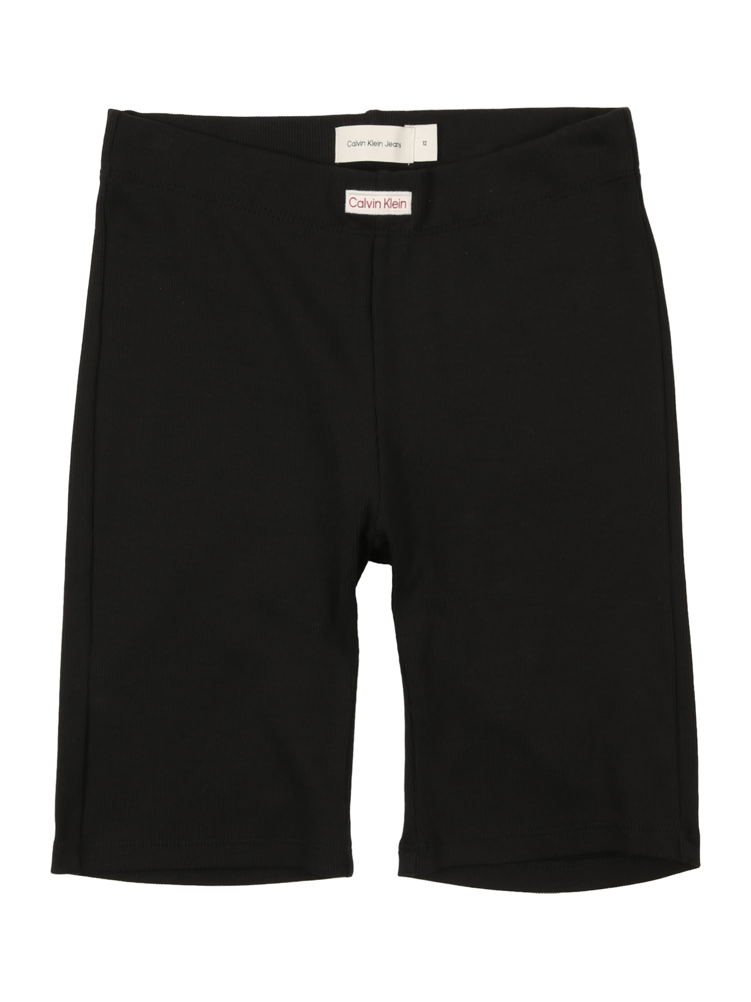 Calvin Klein Jeans Skinny Leggings in Zwart: voorkant