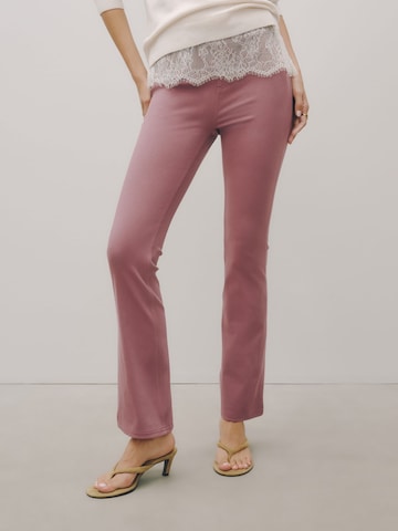 Next Bootcut Legginsy w kolorze różowy: przód