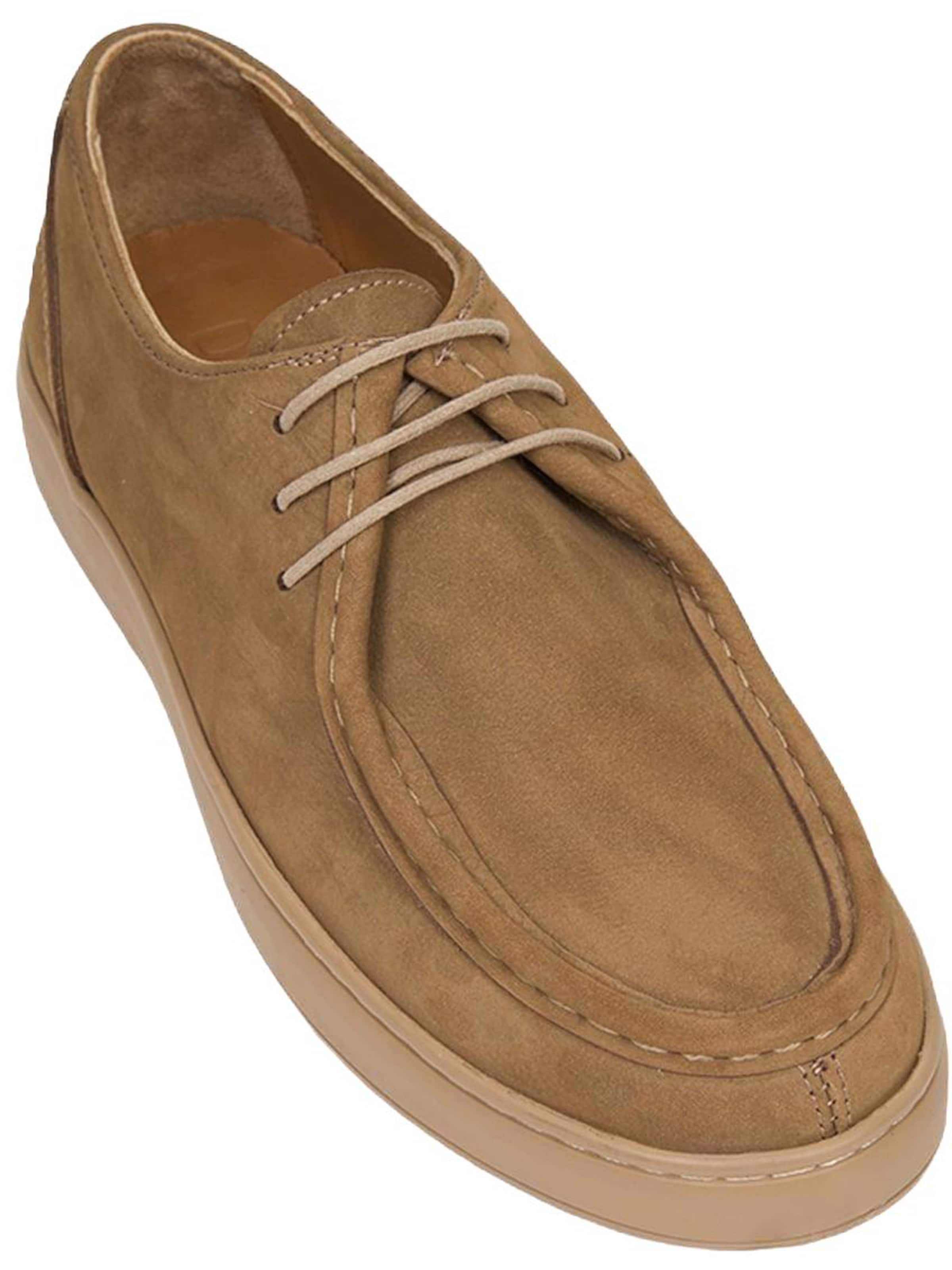 Desa - Zapatillas 'DESA Herren-Schnürschuhe aus Nubukleder für den Alltag' en beige