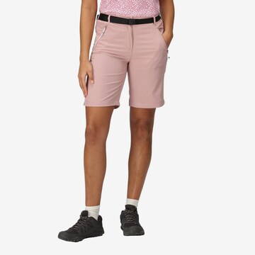 REGATTA Regular Outdoor Pants 'Xert It' in Pink: front