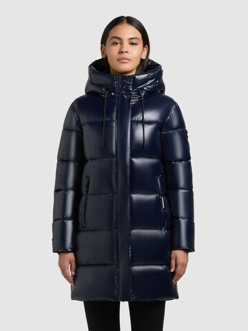 khujo Winterjas 'Janou' in Blauw: voorkant