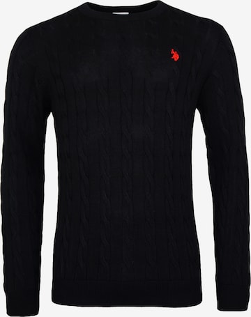 U.S. POLO ASSN. Pullover in Schwarz: Vorderseite