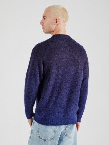 WRANGLER Sweter 'OMBRE KNIT' w kolorze niebieski