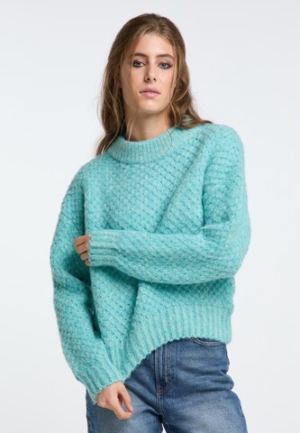 Pull-over IZIA en bleu : devant