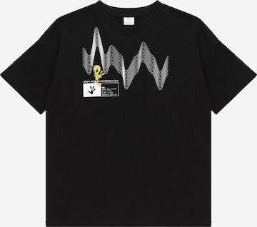 melns Lindex T-Krekls: no priekšpuses