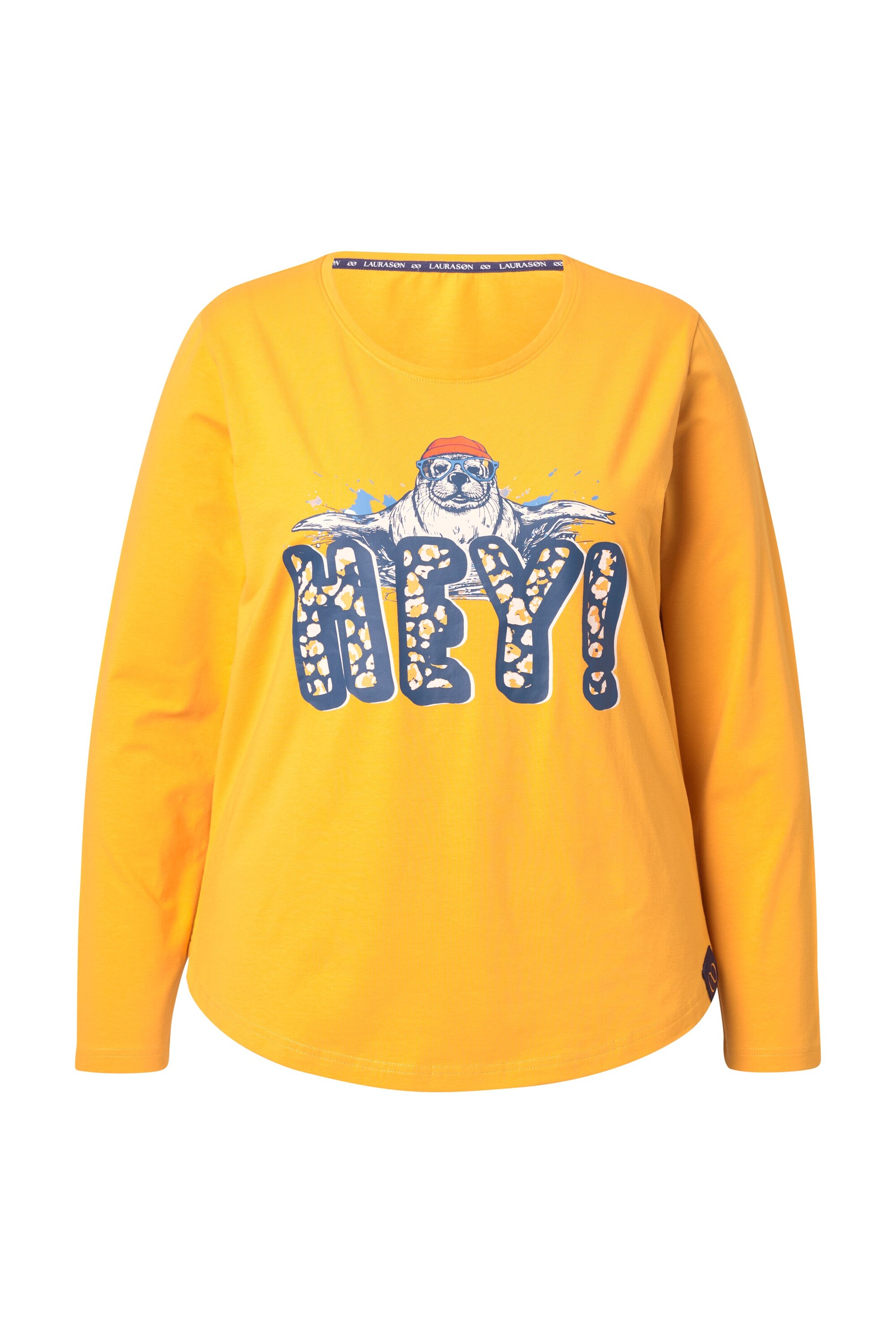 LAURASØN Shirt in Geel: voorkant