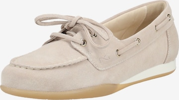 Mocassino di Nero Giardini in beige: frontale