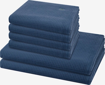 ROSS Towel 'Pique' in Blue: front