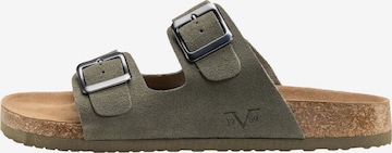 19V69 ITALIA Sandal ' SASSUOLO SUEDE ' in Green: front