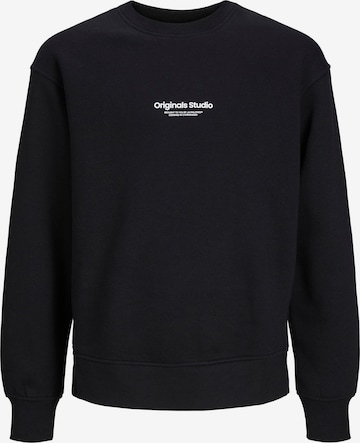 Jack & Jones Junior Sweatshirt in Zwart: voorkant