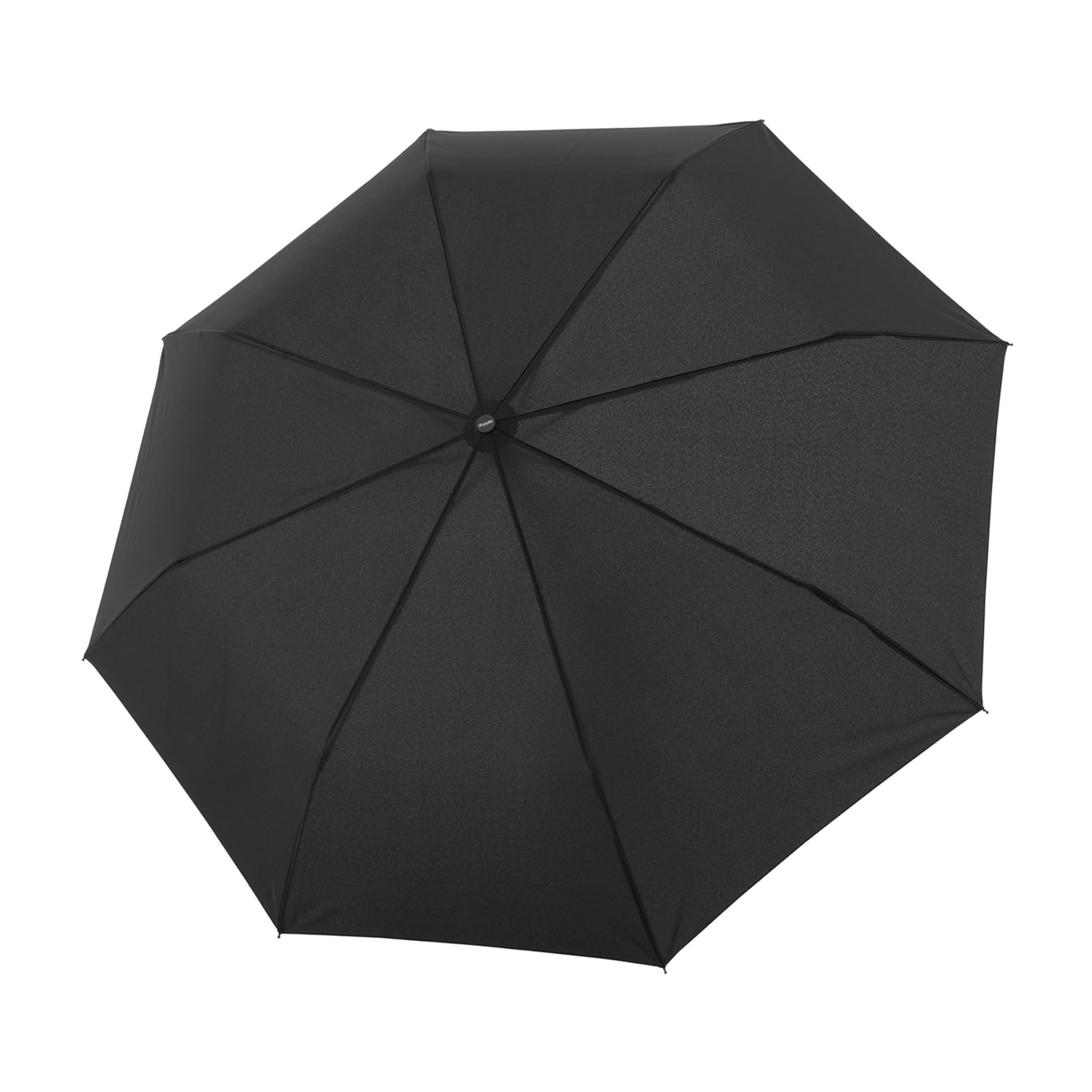Doppler Regenschirm in Schwarz: Vorderseite