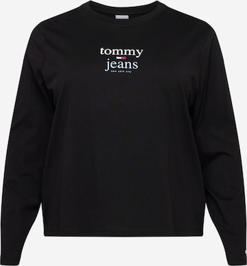 Tommy Jeans Curve Shirt in Schwarz: predná strana