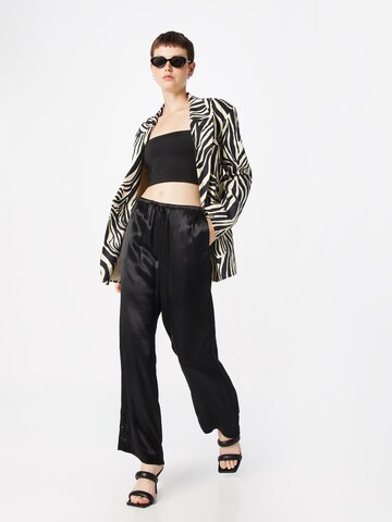 Gina Tricot Wide Leg Hose in Schwarz