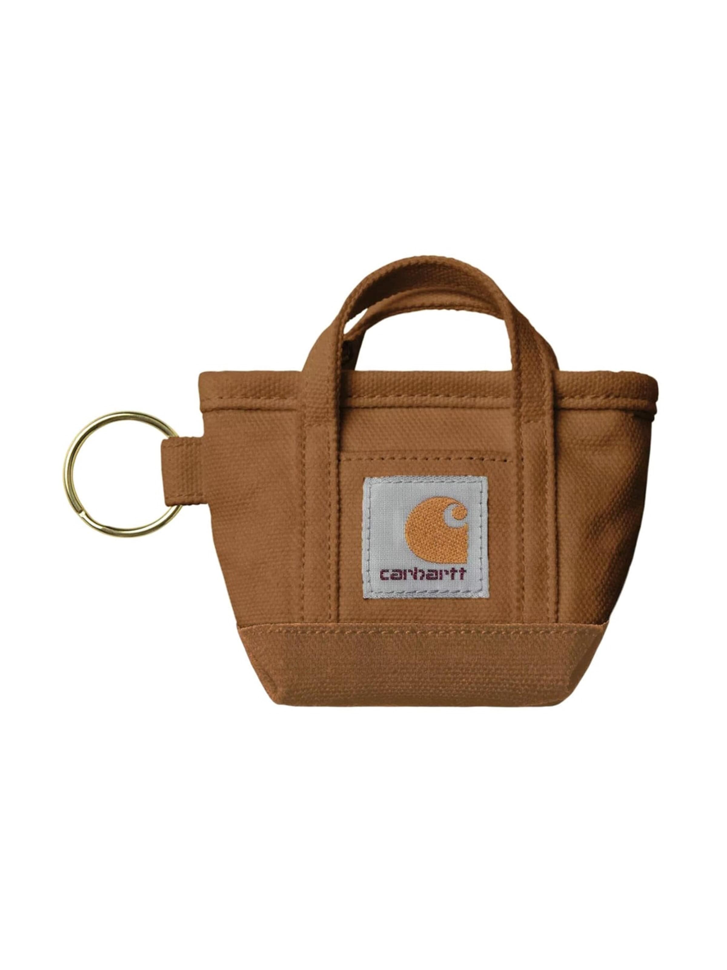 Portachiavi 'Mini Tote Bag Keychain Hamilton Brown' di Carhartt WIP in marrone: frontale