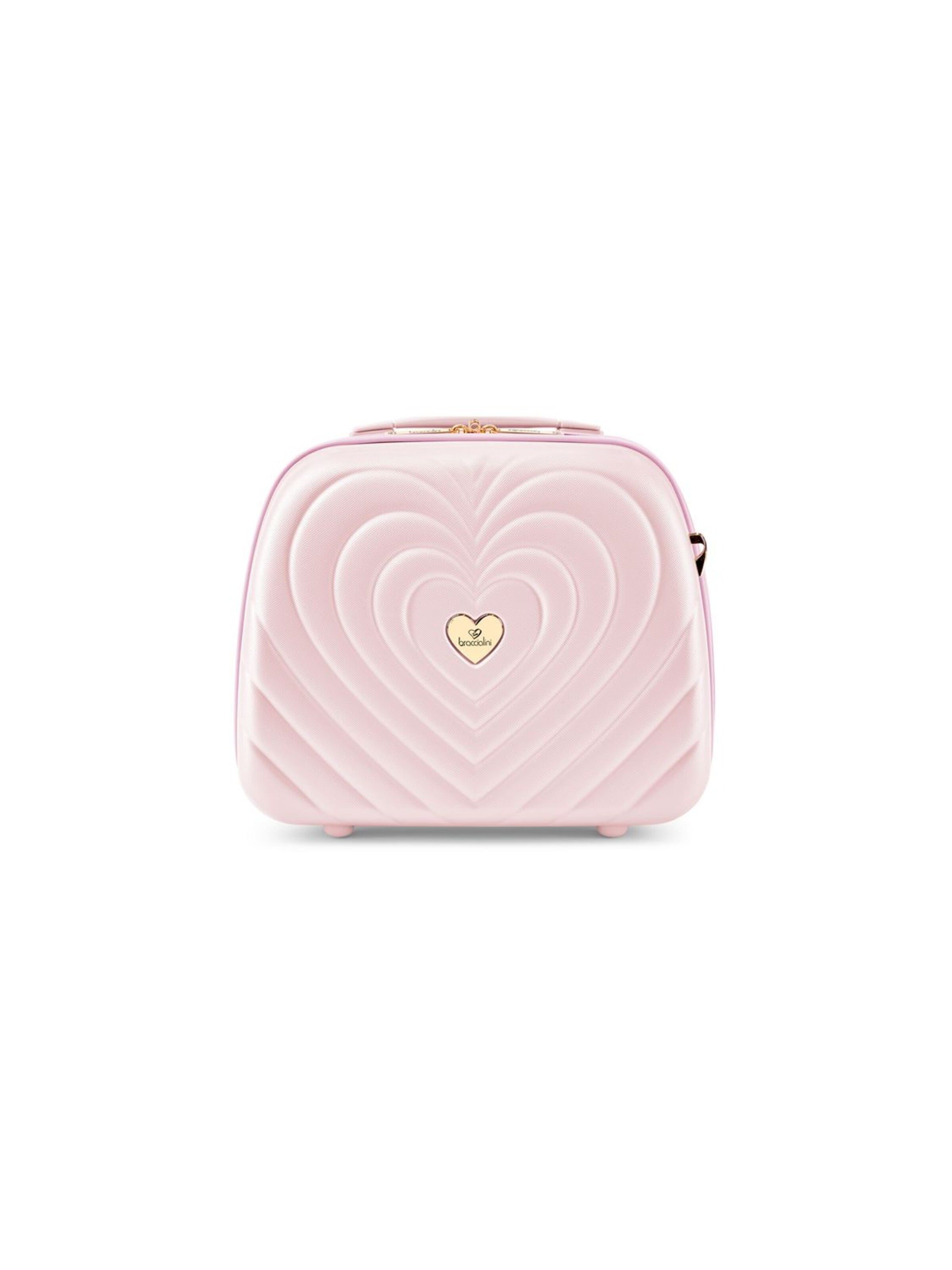 Braccialini - Bolsa de maquillaje 'Matelassé' en rosa: frente