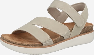 SKECHERSSandale s remenčićima 'LIFTED COMFORT' - siva boja: prednji dio