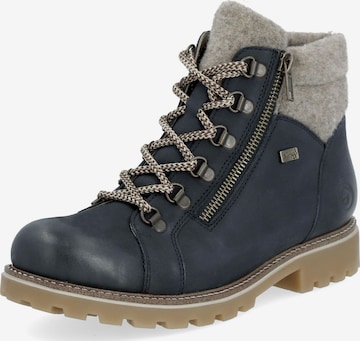 REMONTE Lace-up bootie in Blue: front