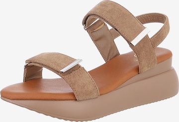 Ital-Design Sandale in Braun: Vorderseite