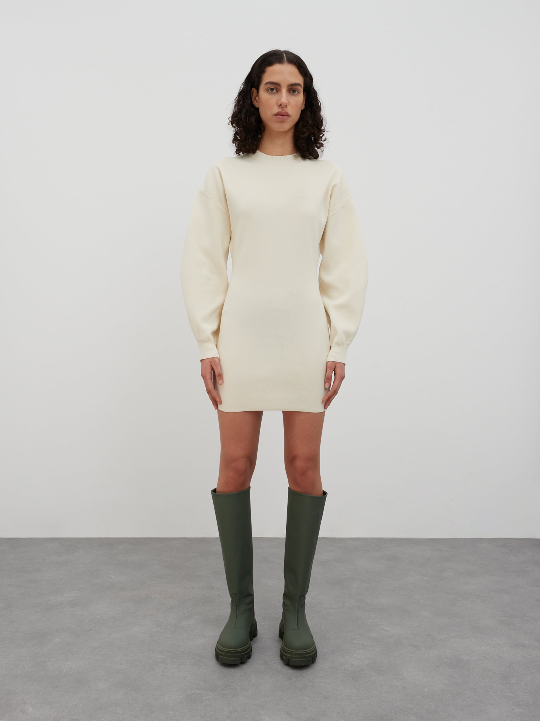 EDITED Producten Jurk 'Babette' Beige