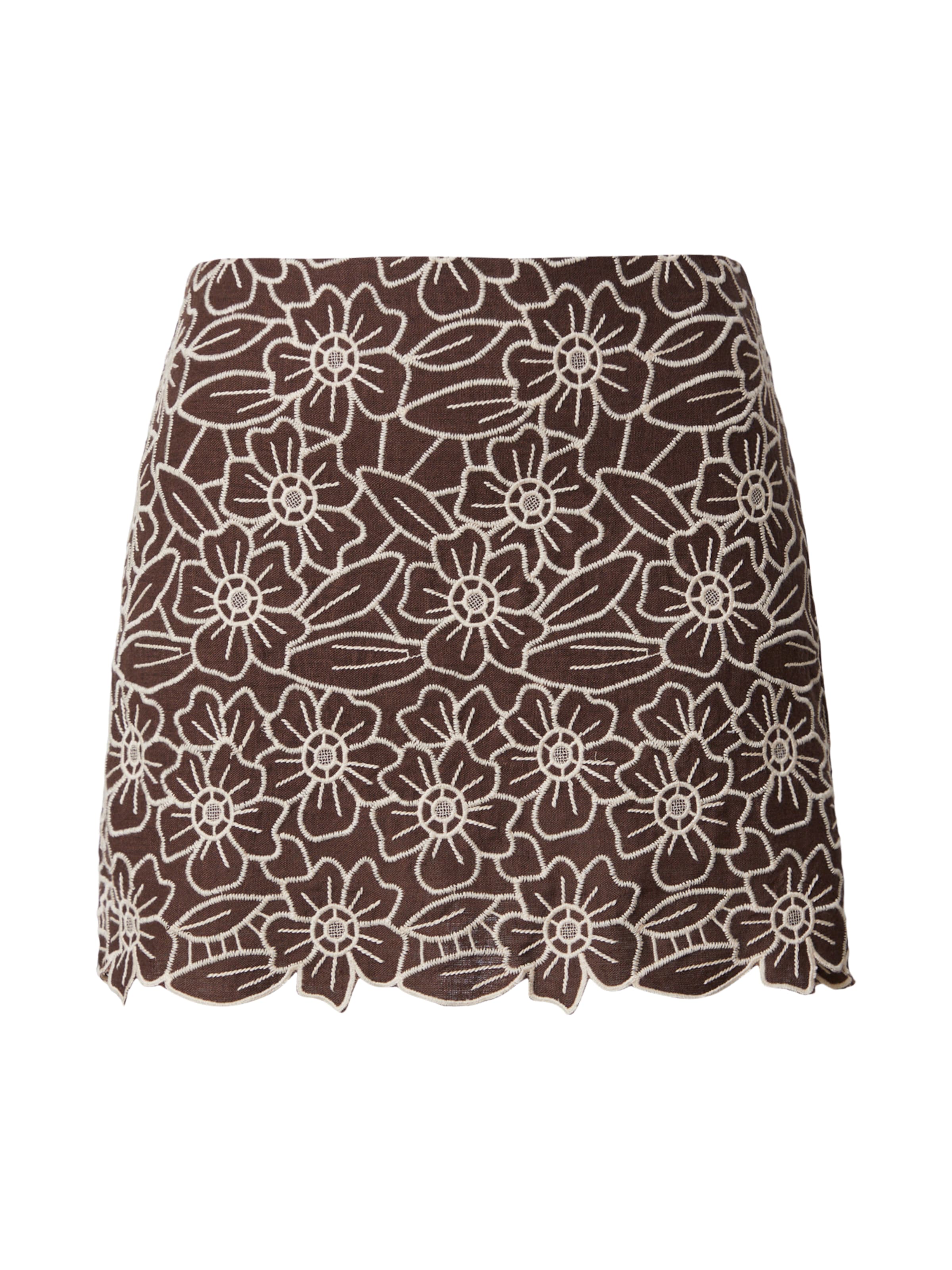 Abercrombie & Fitch Rok 'SCARLETT' in Bruin: voorkant