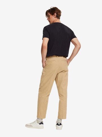 ESPRIT Loose fit Pleat-Front Pants in Beige