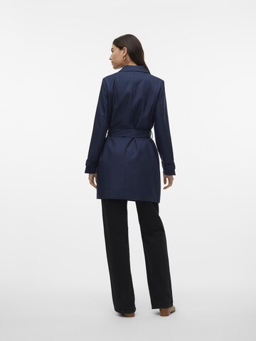 VERO MODA Between-Seasons Coat 'Celeste' in Blue