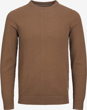 JACK & JONES Sweter 'Atlas' w kolorze brązowy: przód