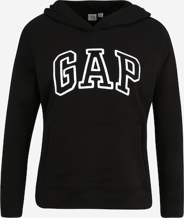 Gap Petite Sweatshirt in Black: front