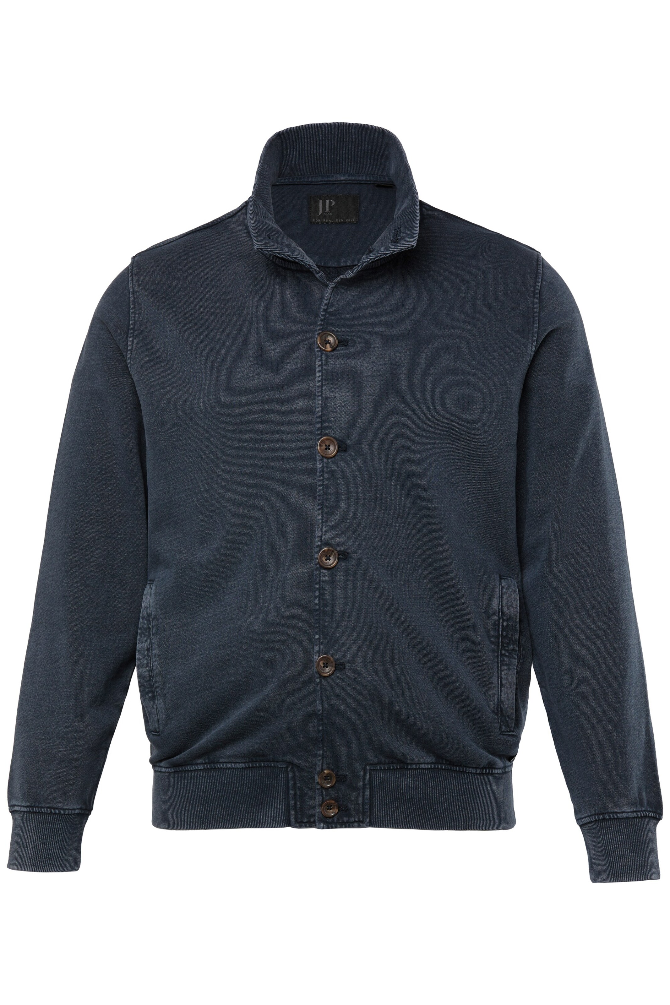 JP1880 Sweatjacke in Blau: Vorderseite