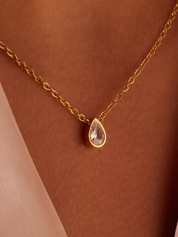 Lucardi Necklace 'Geschenkkarte' in Gold