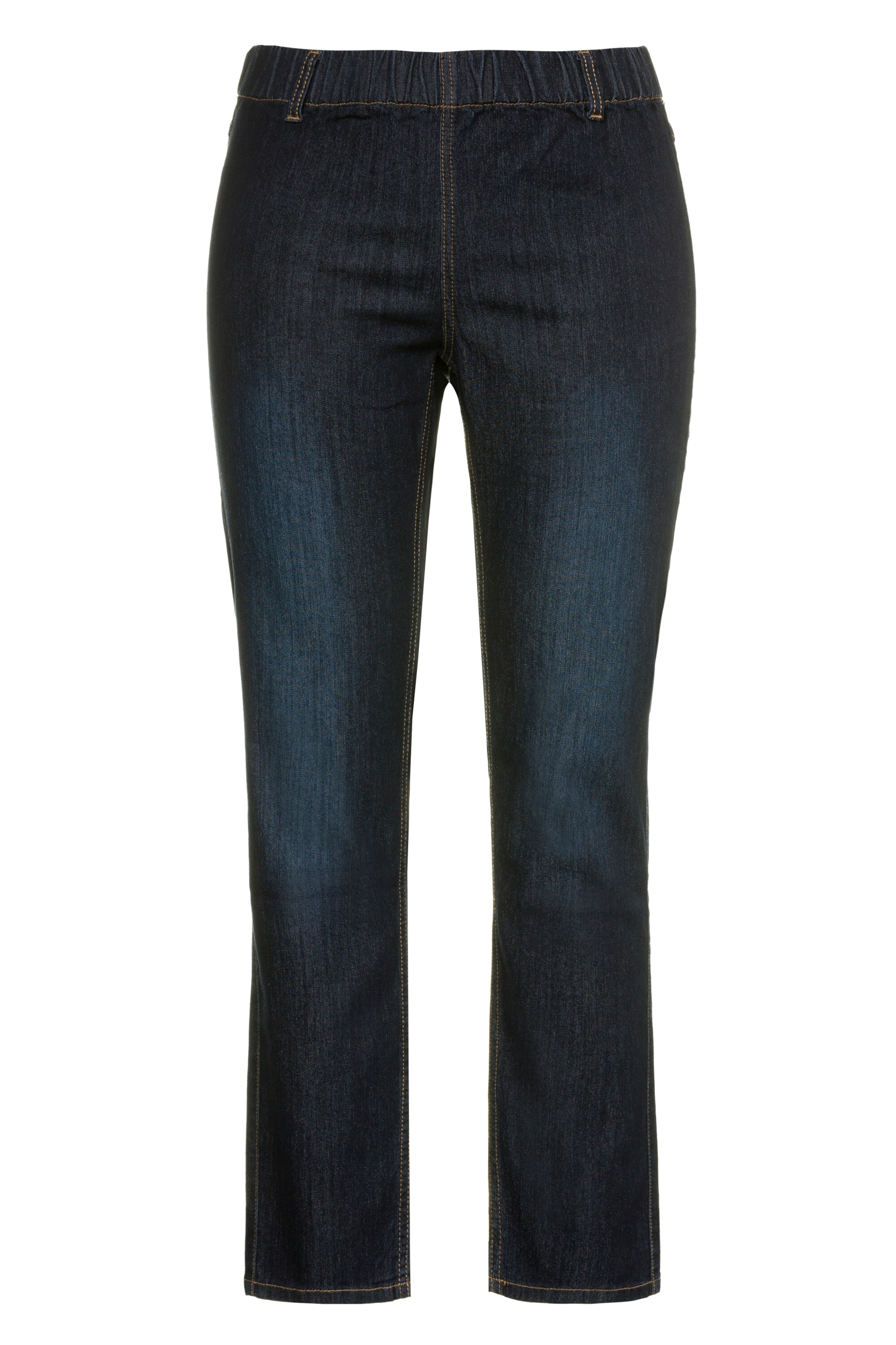 Ulla Popken Slimfit Jeggings 'Sienna' in Blauw: voorkant