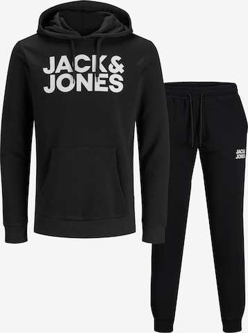 JACK & JONES Sweat suit in Black: front