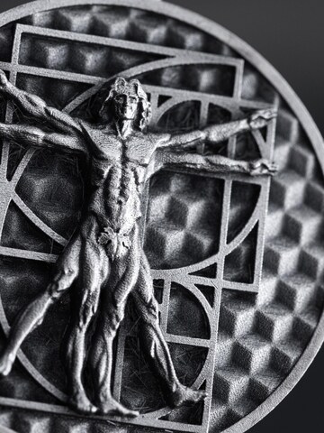 REYTEL Παντατίφ 'VITRUVIAN MAN (Leonardo da Vinci)' σε ασημί