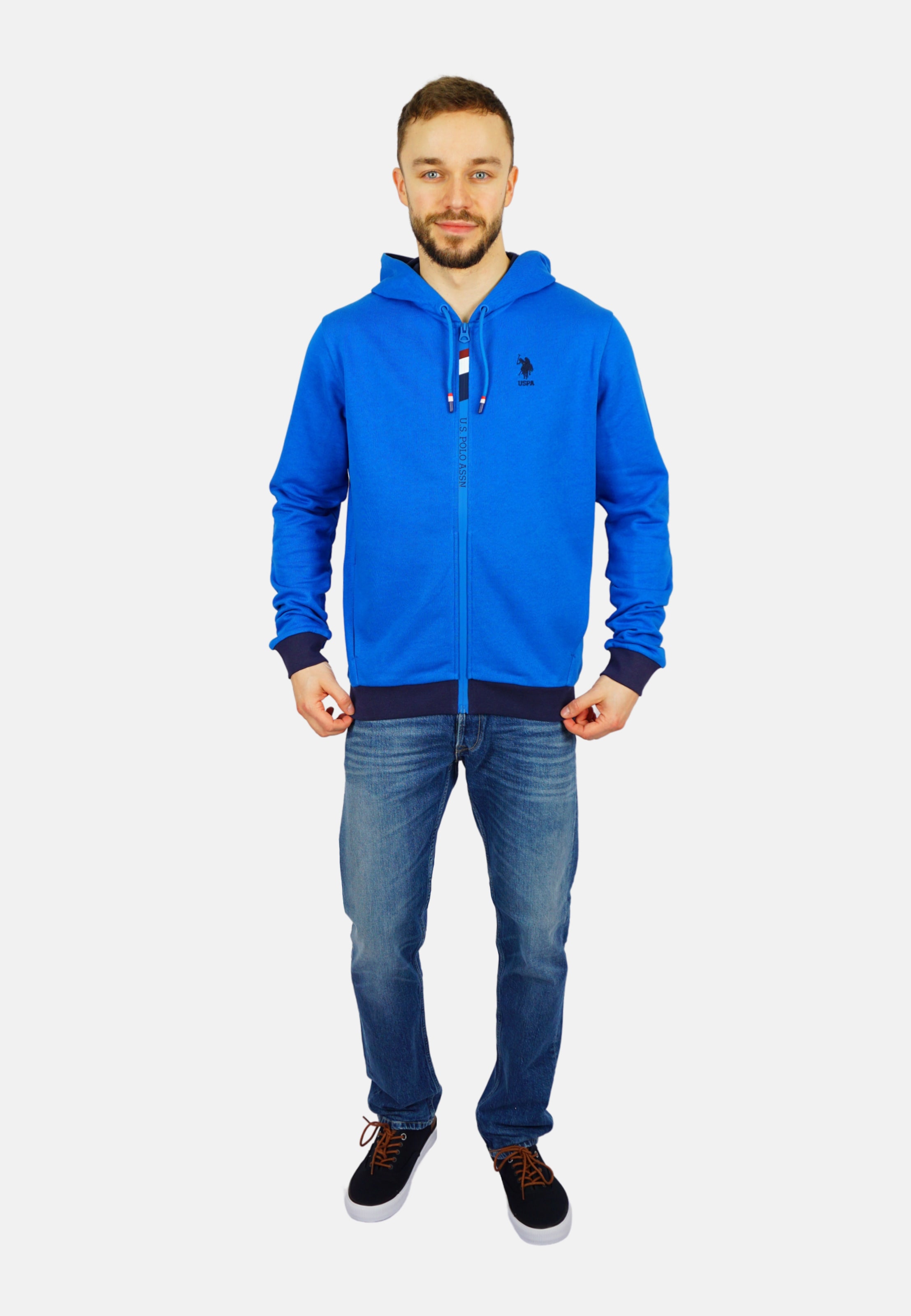 U.S. POLO ASSN. Sweatjacke in Blau