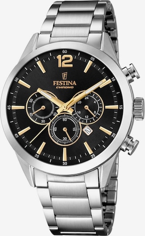 Montre à affichage analogique FESTINA en noir : devant