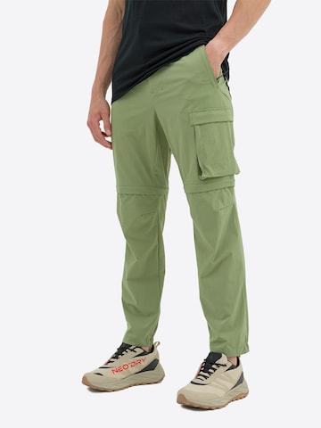 4F regular Παντελόνι πεζοπορίας σε πράσινο: μπροστά