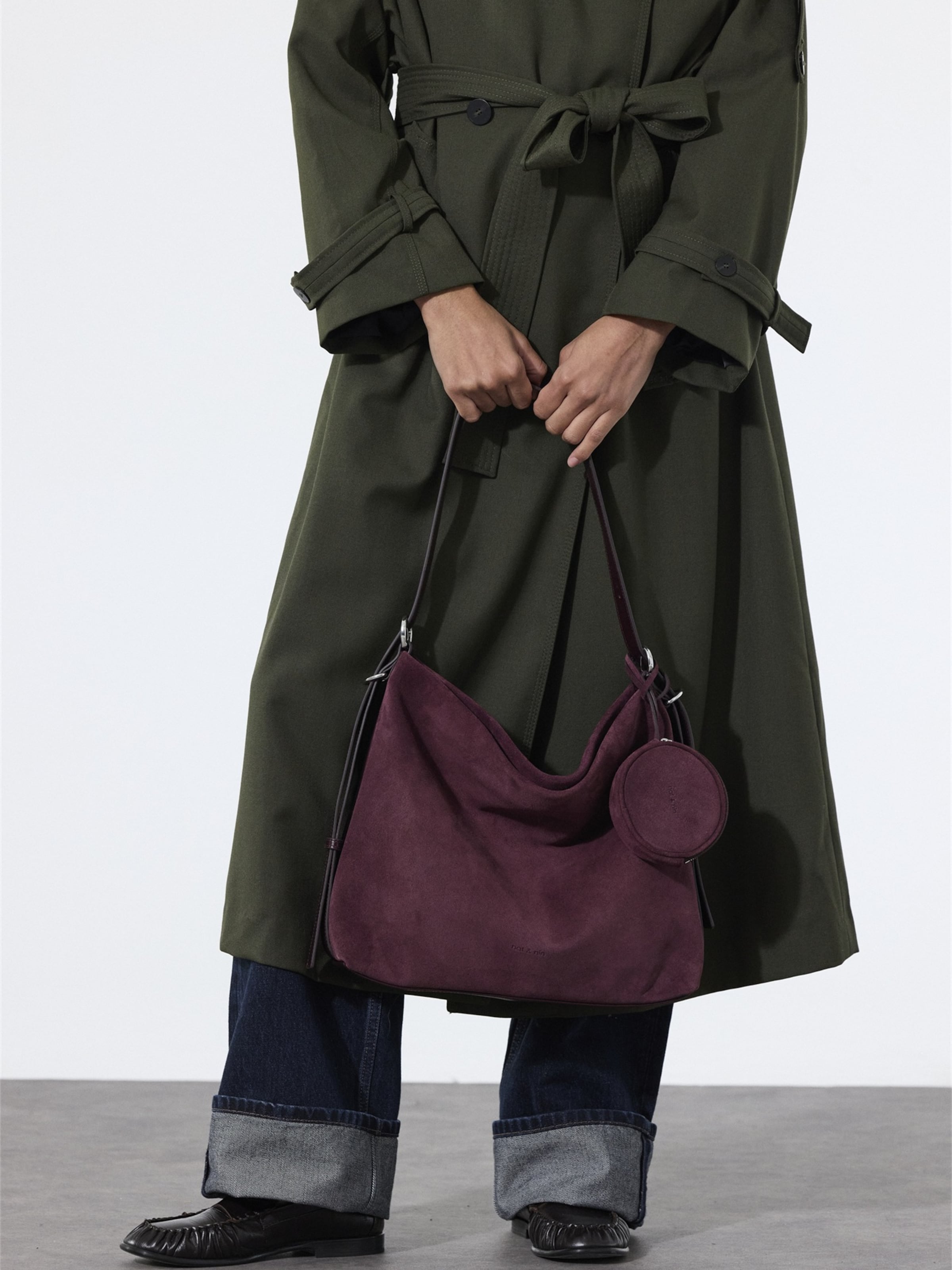 Nat&Nin Shoulder Bag ' MOREEN ' in Purple