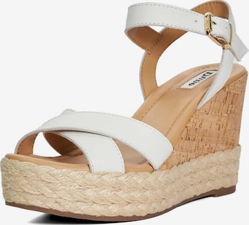 Dune LONDON Sandale 'Kindest' in Weiß: Vorderseite