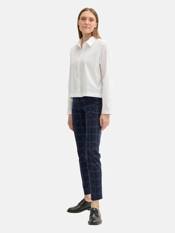 TOM TAILOR - Slimfit Pantalón de pinzas 'Mia' en azul