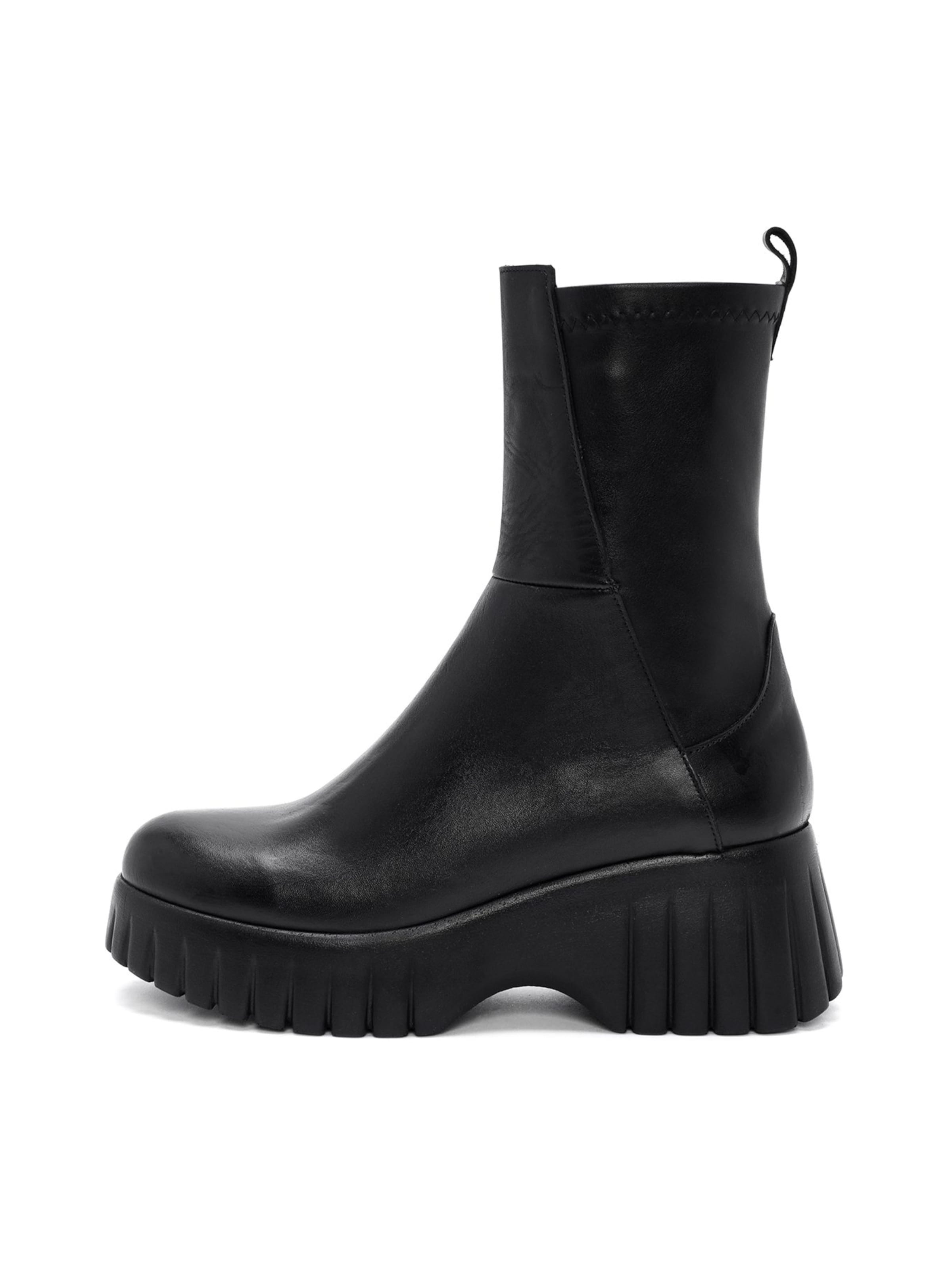 Derimod Stiefelette in Schwarz: Vorderseite