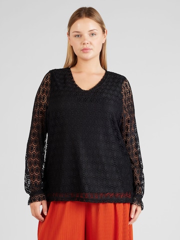 ONLY Carmakoma Blouse 'EMILA' in Black: front