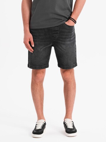 Ombre Regular Jeans in Zwart: voorkant