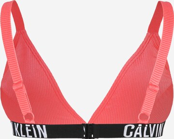 Calvin Klein Swimwear حمالة صدر مثلثة قطعة علوية من البيكيني بلون برتقالي