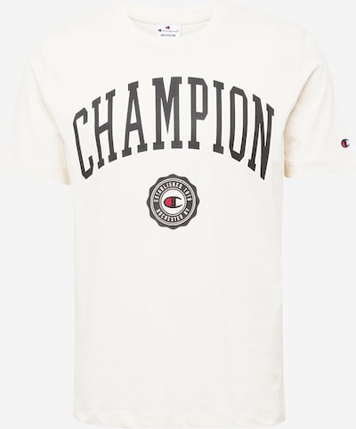 Champion Authentic Athletic Apparel T-Shirt en crème / rouge / noir / blanc, Vue avec produit